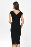 Sukienka Czarna sukienka o ołówkowym fasonie S220 Black - Nife - 34 Sukienka Czarna sukienka o ołówkowym fasonie S220 Black - Nife - 34