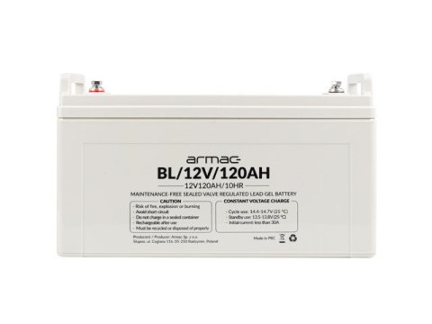Bateria do zasilacza awaryjnego ARMAC BL/12V/120AH Bateria do zasilacza awaryjnego ARMAC BL/12V/120AH