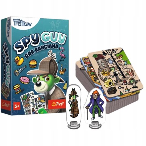 Gra karciana rodzinna towarzyska Spy Guy Rodzina Treflików Trefl 5+ 02578 Gra karciana rodzinna towarzyska Spy Guy Rodzina Treflików Trefl 5+ 02578