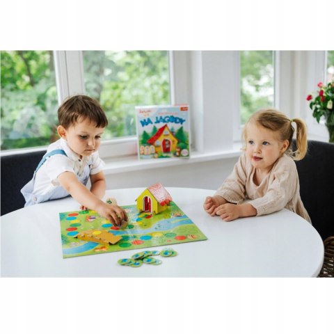 Gra planszowa rodzinna moja pierwsza gra Na Jagody bobaski miś Trefl 02063 Gra planszowa rodzinna moja pierwsza gra Na Jagody bobaski miś Trefl 02063
