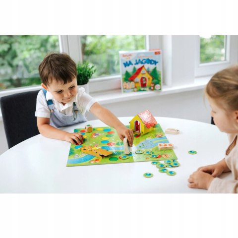 Gra planszowa rodzinna moja pierwsza gra Na Jagody bobaski miś Trefl 02063 Gra planszowa rodzinna moja pierwsza gra Na Jagody bobaski miś Trefl 02063