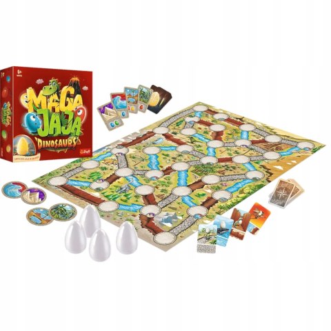 Gra rodzinna planszowa towarzyska Magajaja Dinosaurs 6+ Trefl 02281 Gra rodzinna planszowa towarzyska Magajaja Dinosaurs 6+ Trefl 02281