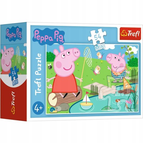 Puzzle 54 mini Świnka Peppa nad jeziorem 54 elementy 4+ Trefl 19625 Puzzle 54 mini Świnka Peppa nad jeziorem 54 elementy 4+ Trefl 19625