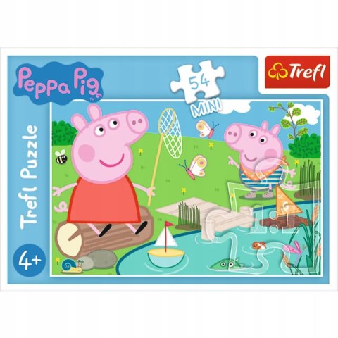 Puzzle 54 mini Świnka Peppa nad jeziorem 54 elementy 4+ Trefl 19625 Puzzle 54 mini Świnka Peppa nad jeziorem 54 elementy 4+ Trefl 19625