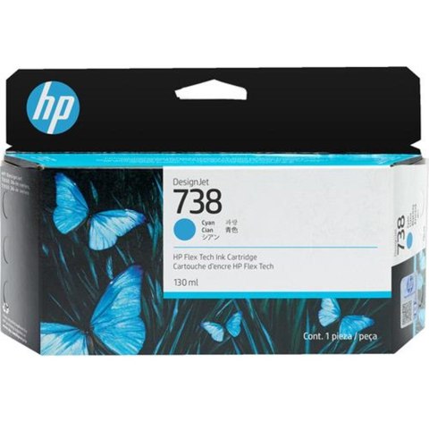 Tusz HP 738 cyan (498N5A) Tusz HP 738 cyan (498N5A)