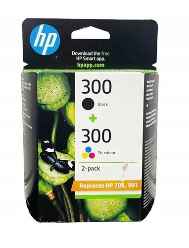 Zestaw tuszy HP 300 Czarny i tri-color (CN637EE) Zestaw tuszy HP 300 Czarny i tri-color (CN637EE)