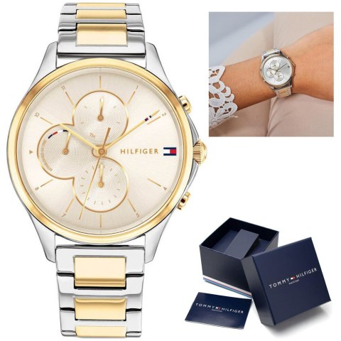 ZEGAREK DAMSKI TOMMY HILFIGER SKYLAR BICOLOR 1782264 + BOX ZEGAREK DAMSKI TOMMY HILFIGER SKYLAR BICOLOR 1782264 + BOX