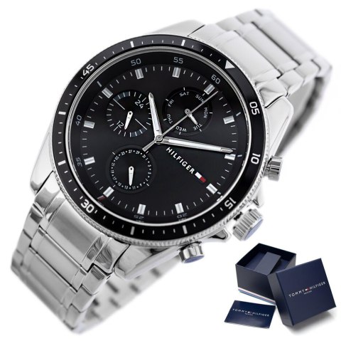 ZEGAREK MĘSKI TOMMY HILFIGER 1791835 PARKER (zf052a) + BOX ZEGAREK MĘSKI TOMMY HILFIGER 1791835 PARKER (zf052a) + BOX