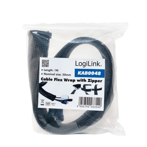 Maskownica LOGILINK Suwak KAB0048(3.5cm\5cm\100cm) Maskownica LOGILINK Suwak KAB0048(3.5cm\5cm\100cm)