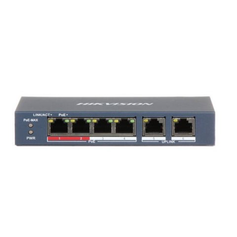 Przełącznik HIKVISION DS-3E0106P-E/M (2x 10/100 ) Przełącznik HIKVISION DS-3E0106P-E/M (2x 10/100 )