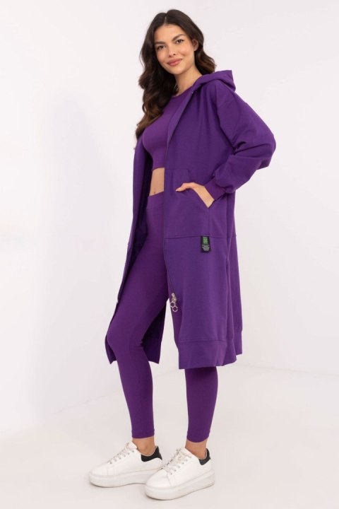 Spodnie Komplet Model EM-KMPL-851.86P Dark Violet - Factory Price - uniwersalny Spodnie Komplet Model EM-KMPL-851.86P Dark Violet - Factory Price - uniwersalny