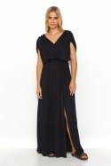 Sukienka Model M825 Black - Makadamia - 36 Sukienka Model M825 Black - Makadamia - 36