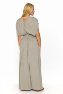 Sukienka Model M825 Taupe - Makadamia - 36 Sukienka Model M825 Taupe - Makadamia - 36