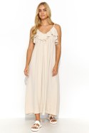 Sukienka Model M834 Light Beige - Makadamia - uniwersalny Sukienka Model M834 Light Beige - Makadamia - uniwersalny