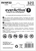 Baterie EVERACTIVE NiMH PP3 (9V, 6LR61, 6F22, 6R61) 320mAh Blister EVHRL22-320 Baterie EVERACTIVE NiMH PP3 (9V, 6LR61, 6F22, 6R61) 320mAh Blister EVHRL22-320