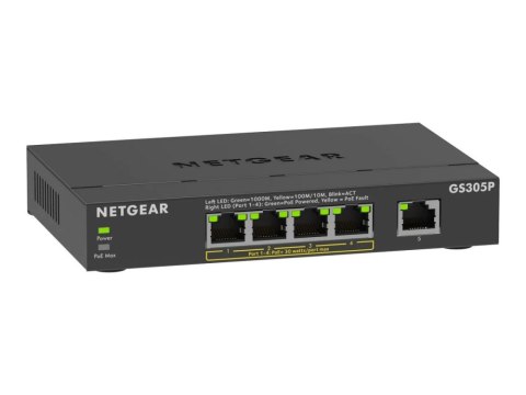 Przełącznik NETGEAR GS305P-300EUS (5x 10/100/1000 ) Przełącznik NETGEAR GS305P-300EUS (5x 10/100/1000 )
