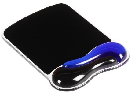 Podkładka pod mysz Crystal Mouse Pad Wave - żelowa, niebiesko-czarna Podkładka pod mysz Crystal Mouse Pad Wave - żelowa, niebiesko-czarna