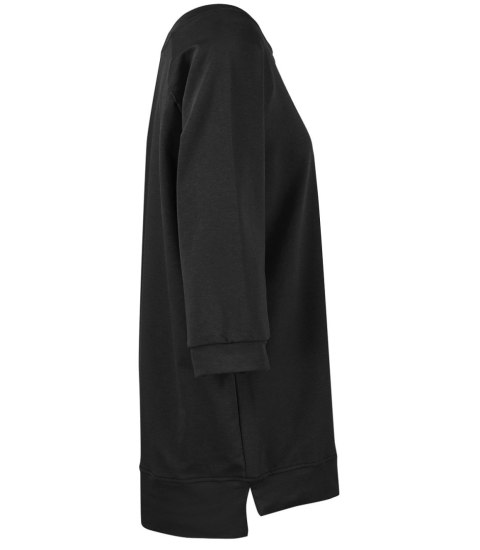 Dresowa sportowa bluza sukienka tunika bawełna ADRIANA (Czarny) Dresowa sportowa bluza sukienka tunika bawełna ADRIANA (Czarny)
