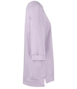 Dresowa sportowa bluza sukienka tunika bawełna ADRIANA (Fioletowy)