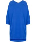 Dresowa sportowa bluza sukienka tunika bawełna ADRIANA (Niebieski)