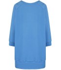 Dresowa sportowa bluza sukienka tunika bawełna ADRIANA (Niebieski) Dresowa sportowa bluza sukienka tunika bawełna ADRIANA (Niebieski)