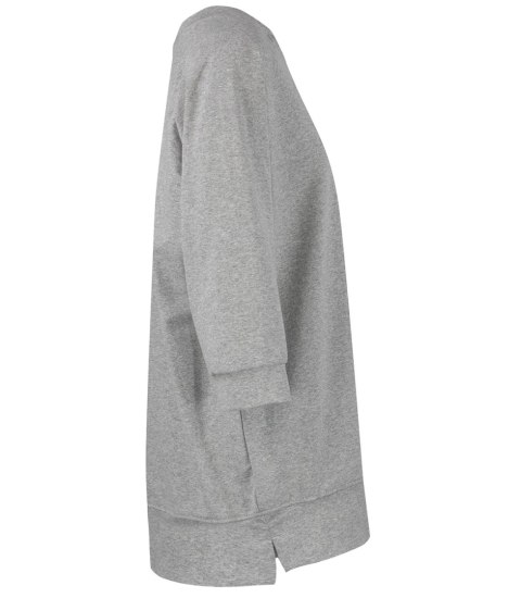 Dresowa sportowa bluza sukienka tunika bawełna ADRIANA (Szary) Dresowa sportowa bluza sukienka tunika bawełna ADRIANA (Szary)