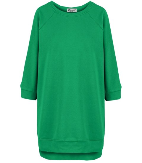 Dresowa sportowa bluza sukienka tunika bawełna ADRIANA (Zielony) Dresowa sportowa bluza sukienka tunika bawełna ADRIANA (Zielony)