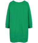 Dresowa sportowa bluza sukienka tunika bawełna ADRIANA (Zielony) Dresowa sportowa bluza sukienka tunika bawełna ADRIANA (Zielony)