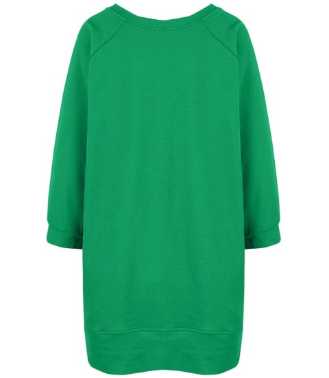 Dresowa sportowa bluza sukienka tunika bawełna ADRIANA (Zielony) Dresowa sportowa bluza sukienka tunika bawełna ADRIANA (Zielony)