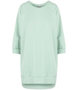 Dresowa sportowa bluza sukienka tunika bawełna ADRIANA (Zielony)