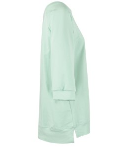 Dresowa sportowa bluza sukienka tunika bawełna ADRIANA (Zielony)