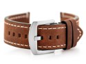 Pasek skórzany do zegarka W72 - mahoń. brąz - 20mm Pasek skórzany do zegarka W72 - mahoń. brąz - 20mm