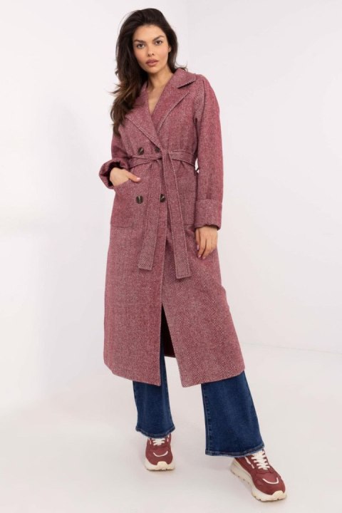 Płaszcz Damski Model LK-PL-509835.19 Bordo - Lakerta - S/M Płaszcz Damski Model LK-PL-509835.19 Bordo - Lakerta - S/M