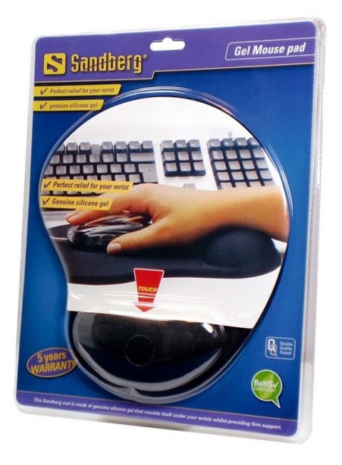 Sandberg podkładka żelowa Gel Mousepad with Wrist Rest Sandberg podkładka żelowa Gel Mousepad with Wrist Rest