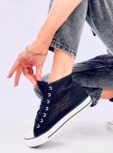 Ażurowe trampki za kostkę MOUSSE BLACK - 39 Ażurowe trampki za kostkę MOUSSE BLACK - 39