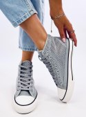 Ażurowe trampki za kostkę MOUSSE GREY - 39 Ażurowe trampki za kostkę MOUSSE GREY - 39