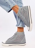 Ażurowe trampki za kostkę MOUSSE GREY - 39 Ażurowe trampki za kostkę MOUSSE GREY - 39