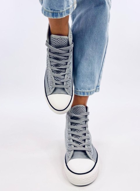 Ażurowe trampki za kostkę MOUSSE GREY - 39 Ażurowe trampki za kostkę MOUSSE GREY - 39
