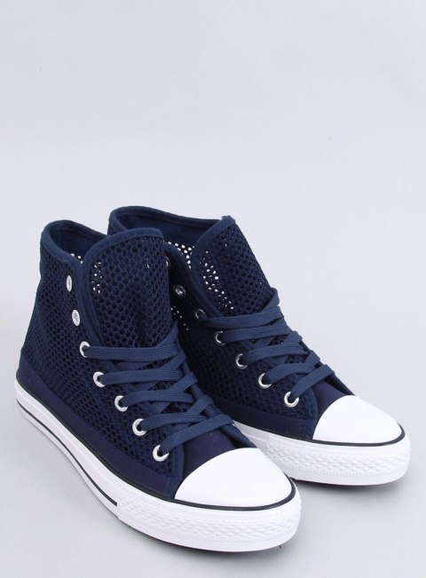 Ażurowe trampki za kostkę MOUSSE NAVY - 37 Ażurowe trampki za kostkę MOUSSE NAVY - 37