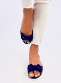 Baleriny meliski open toe AGATHE NAVY - 40
