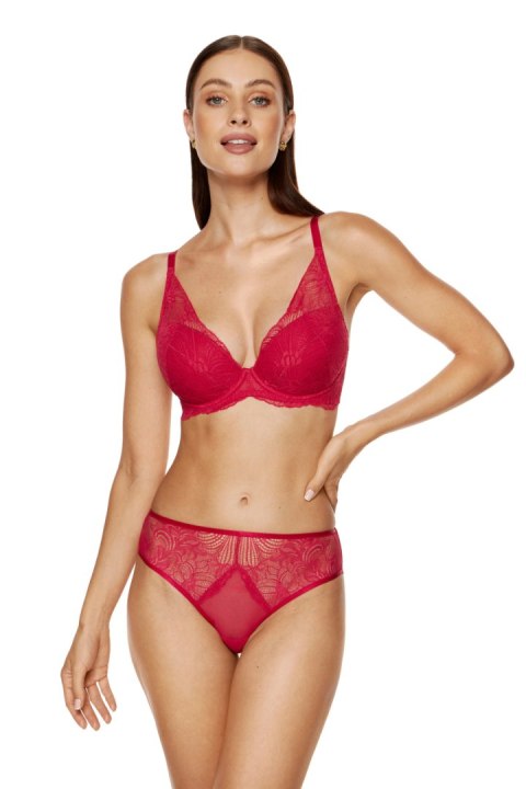 Biustonosz push up Biustonosz Push-up Model Rouge B1 Red - Gorteks - 75B Biustonosz push up Biustonosz Push-up Model Rouge B1 Red - Gorteks - 75B