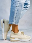 Buty sportowe skarpetkowe WELO BEIGE - 39 Buty sportowe skarpetkowe WELO BEIGE - 39