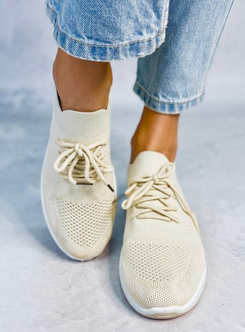 Buty sportowe skarpetkowe WELO BEIGE - 39 Buty sportowe skarpetkowe WELO BEIGE - 39
