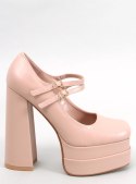 Czółenka na platformie licowe LOIT BEIGE - 37 Czółenka na platformie licowe LOIT BEIGE - 37