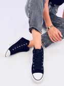 Ażurowe trampki za kostkę MOUSSE BLACK - 36 Ażurowe trampki za kostkę MOUSSE BLACK - 36