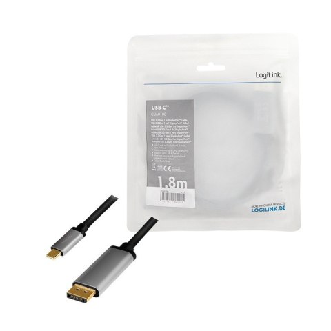 LOGILINK CUA0100 1.8m /s1x USB typu C 1x DisplayPort LOGILINK CUA0100 1.8m /s1x USB typu C 1x DisplayPort