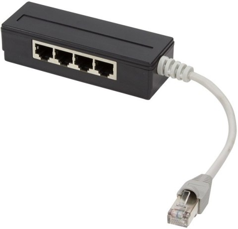 Splitter ekranowany, 5xRJ45, kabel 15cm Splitter ekranowany, 5xRJ45, kabel 15cm