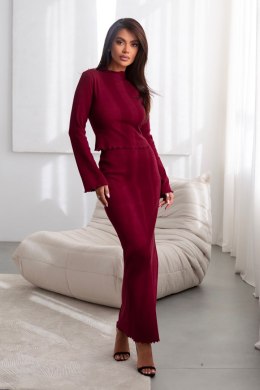Spódnica Komplet Model Gaia 375 Bordo - IVON - s