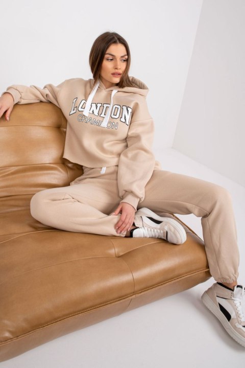 Spodnie Komplet Model EM-KMPL-720.01 White/Beige - Ex Moda - uniwersalny Spodnie Komplet Model EM-KMPL-720.01 White/Beige - Ex Moda - uniwersalny