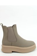 Sztyblety na grubej podeszwie khaki NS222P GREEN - Inello - 39 Sztyblety na grubej podeszwie khaki NS222P GREEN - Inello - 39